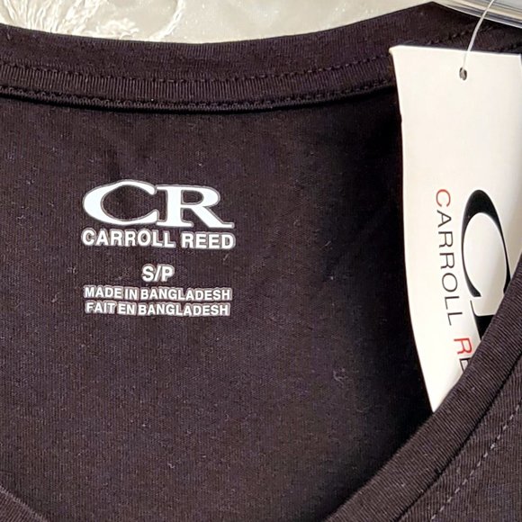 2/$25 NEW Black V-Neck Basic T-Shirt, 100% Cotton, Short Sleeves, Pockets! S/M - Picture 7 of 7